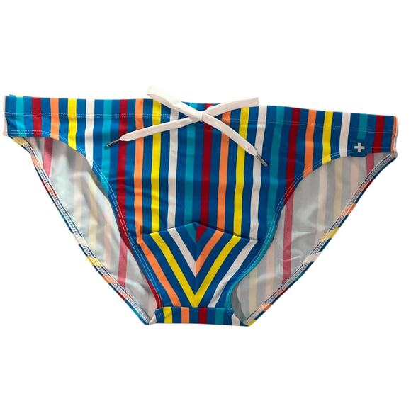 Andrew Christian California Stripe Bikini XL Extra Large - Picture 7 of 12